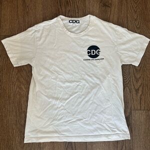Comme des Garçons CDG Round Letter Logo Tee White (M)